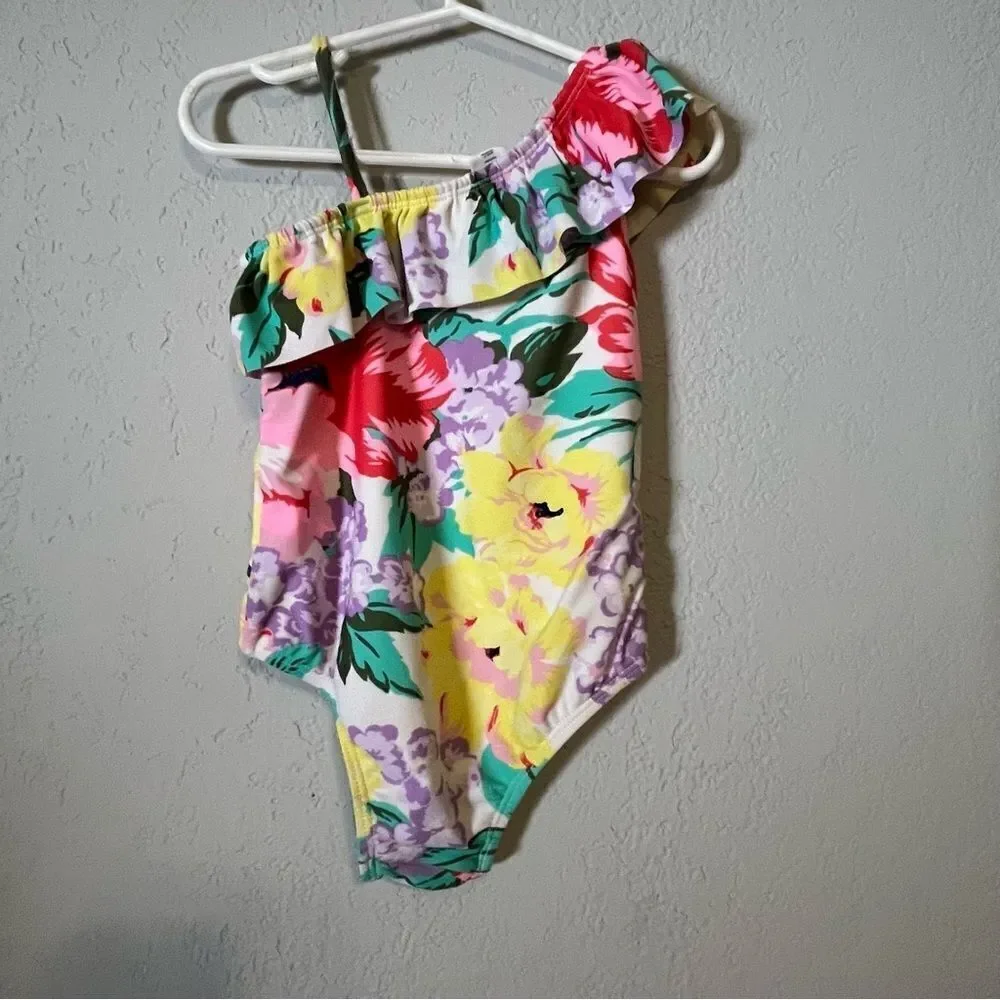 Gap Yellow Floral One Piece Swimsuit
